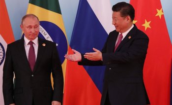 Vladimir Putin, presidente de Rusia, y Xi Jinping, su homólogo chino