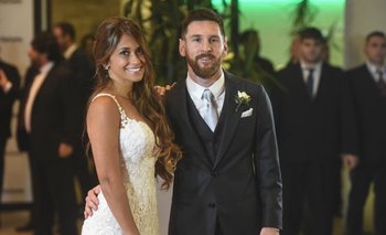 Roccuzzo y Messi
