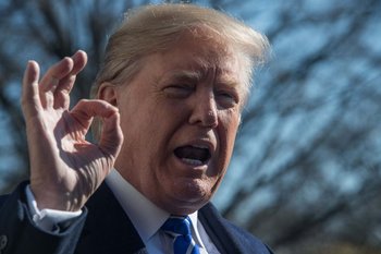 Donald Trump cumple en enero su primer año como mandatario de EE.UU. AFP - Nicholas
