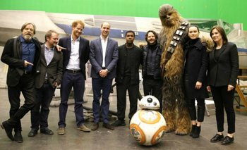 Los príncipes británicos en el set de<i> Star Wars: los últimos Jedi</i>