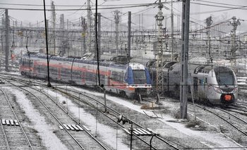 Los drásticos recortes en el servicio afectaron gravemente el tráfico ferroviario entre Francia, Suiza e Italia