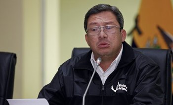 César Navas, ministro del Interior de Ecuador. 