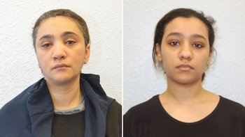 Mina Dich (izquierda) y su hija Rizlaine Boular se declararon culpables de actos terroristas.