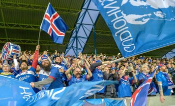 Es la primera vez que los islandeses pueden alentar a su selección en un Mundial.