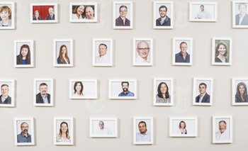 Fotos de propietarios de franquicias de Office Evolution en su sede en Louisville, Colorado. 