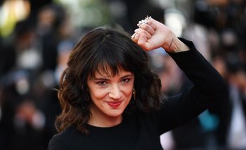 Asia Argento en la última edición del festival de Cannes<br>