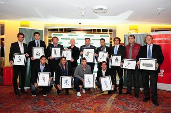 Los premiados en Fútbolx100 en 2013
