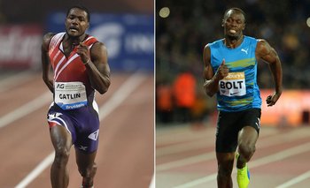 Justin Gatlin y Usain Bolt