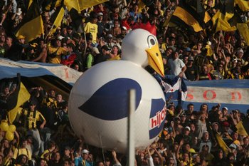 El primer inflable, en 2008, en el Estadio Centenario