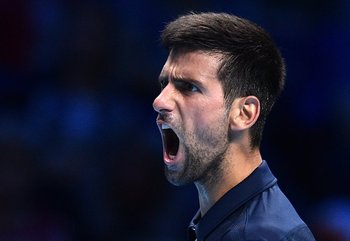 Djokovic explotó para celebrar el triunfo tras perder el primer set