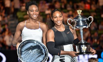 Serena y Venus Williams en el Abierto de Australia