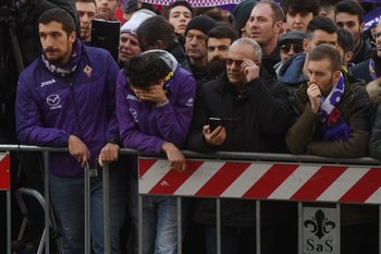 El dolor de los hinchas de Fiorentina