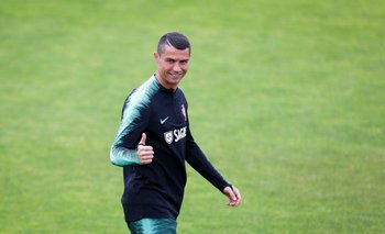 Ronaldo se integró a los entrenamientos de Portugal<br>