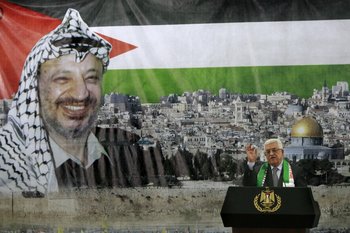 El presidente de Palestina, Mahmoud Abbas, habló con motivo del octavo aniversario de la muerte de Yasir Arafat el 11 de noviembre